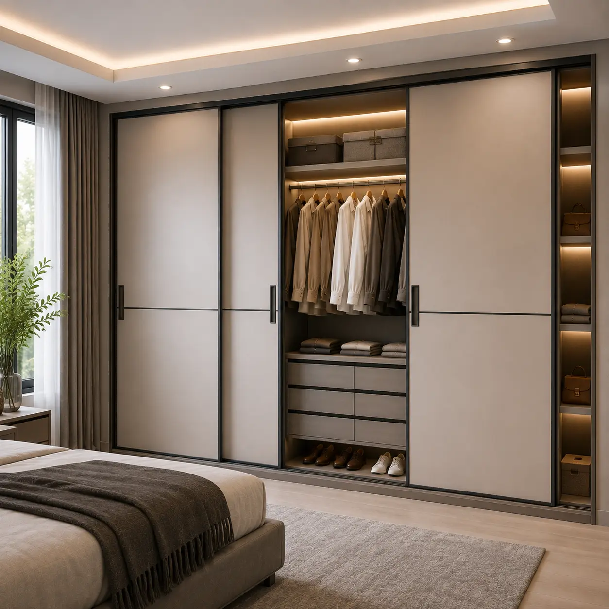 3 Door Sliding Wardrobe