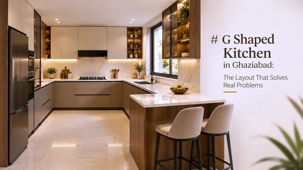 G Shaped Kitchen in Ghaziabad