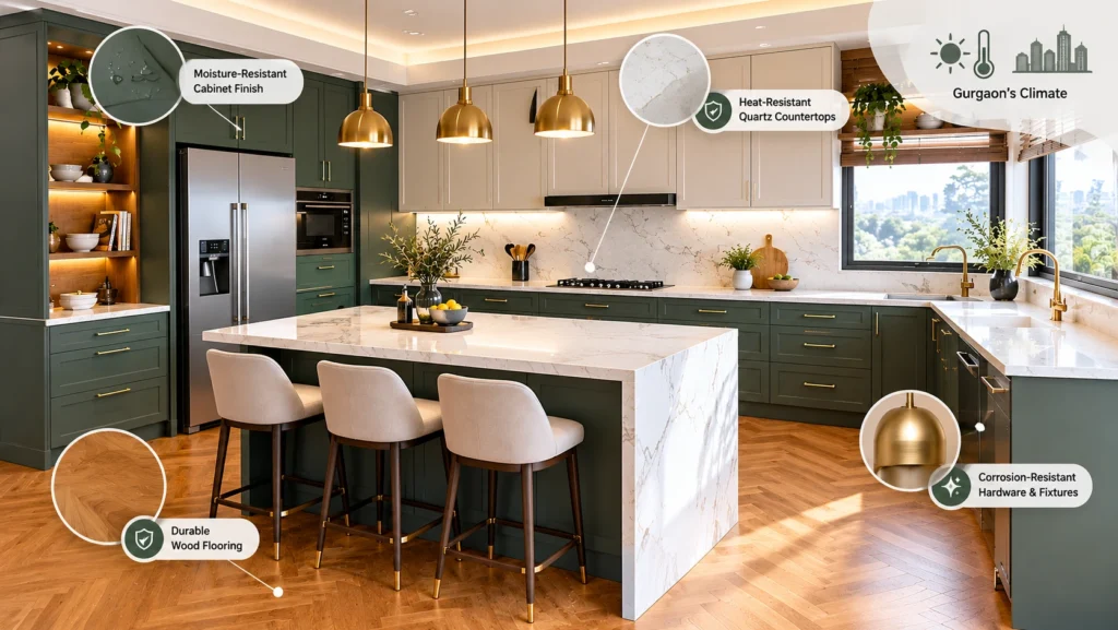 Gurgaon Climate-Ready Kitchen Materials